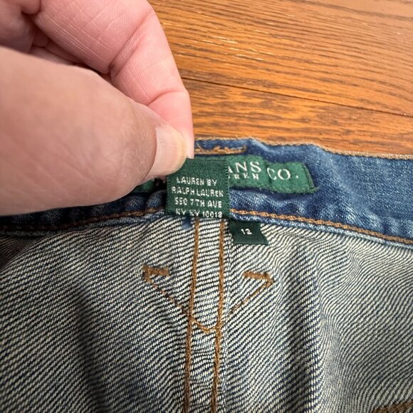 Vintage, Green Label Lauren Jeans Co., wide leg jeans, Size 12 - Picture 3 of 7